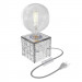 Calex Tafellamp Glas Transparant met snoer en schakelaar E27 Product met lichtbron