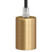 Fitting Geborsteld Messing E27