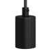 Fitting Metaal Zwart E27 met metalen trekontlaster