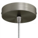Plafondkap Geborsteld Titanium 1 uitgang