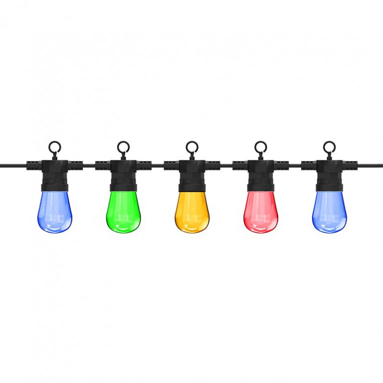Calex Lichtsnoer voor buiten 10M Gekleurd IP44 incl. Lichtbron - Product kleur