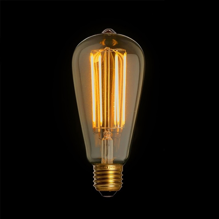 Calex LED Filament Lamp Edison Gold Sensor Ø64 mm E27 4,5W