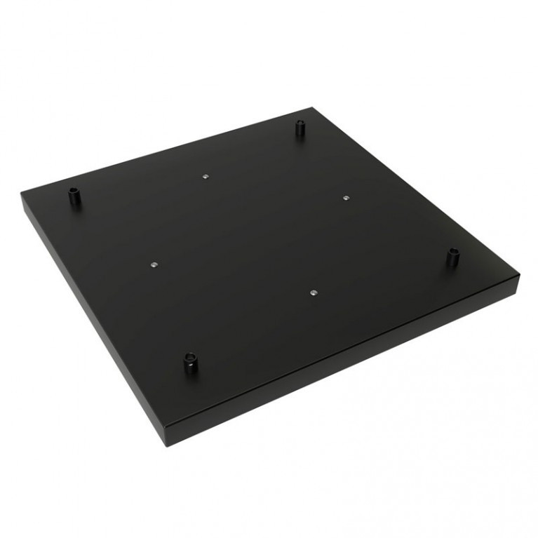 Calex Plafondplaat Mat Zwart 4 snoeren Vierkant 40x40 cm