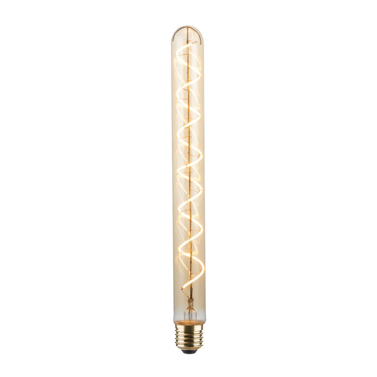 Vintlux E27 dimbare LED filamentlamp 4W T30 265lm 2200K - Karu Tube 300 mm Gold