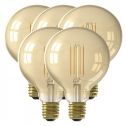 medeleerling droefheid Concreet Bundel van 5 Calex Smart LED Lamp Edison Gold E27 7W 806lm