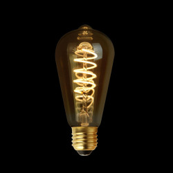 Calex LED Filamentlamp Edison Curl Gold Ø64mm E27 3.8W