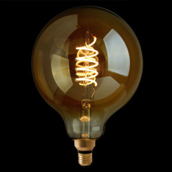 Calex LED Filamentlamp Globe XXL Curl Gold Ø200mm E27 4W