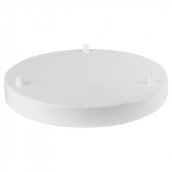 Plafondkap XXL Rond Ø30 cm Wit 3 snoeren
