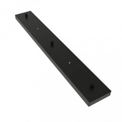 Calex Plafondplaat Mat Zwart 3 snoeren 70x10 cm