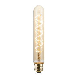 Vintlux E27 dimbare LED filamentlamp 4W T30 265lm 2200K - Karu Tube 185 mm Gold