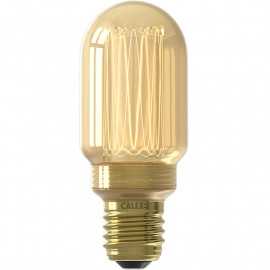 Calex LED Glasfiber Lamp Buis 11cm Gold Ø45 E27 3.5W