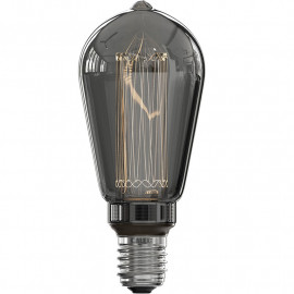 Calex LED Glasfiber Lamp Edison Titanium Ø64 E27 3.5W