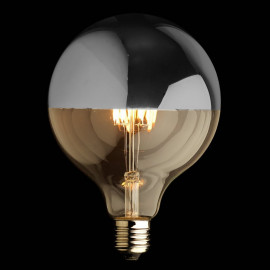 Calex LED Filamentlamp Globe Mirror Silver E27 4W