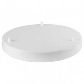 Plafondkap XXL Rond Ø30 cm Wit 3 snoeren