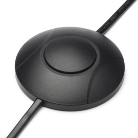 Vloerdimmer Zwart voor LED lampen 3-100 Watt tussen snoer