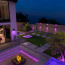 Calex Smart Outdoor LED RGB Klassieke Lantaarn 4W 380lm IP54 - In de tuin