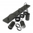 Calex Fitting met snoer en plafondplaat rechthoekig 10x70cm Milford Zwart 3xE27