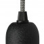 detail bovenzijde Fitting Mat Zwart E27