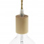 Fitting Hout E27 - met lamp