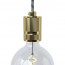 Fitting Aluminium Messing E27 - met lamp