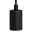 Fitting Metaal Zwart E27 met metalen trekontlaster