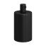 Fitting Metaal Zwart E27 met metalen trekontlaster