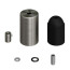 Fitting Geborsteld Titanium E27 met metalen trekontlaster - sfeerfoto