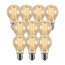 Bundel van 10 Vintlux Filament LED Lamp Karu Pear Gold Dimbaar Ø60mm E27 4W