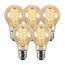 Bundel van 5 Vintlux Filament LED Lamp Karu Pear Gold Dimbaar Ø60mm E27 4W