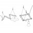Zig Zag Frame voor Hanglamp Hout Tekening
