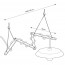 Zig Zag Frame voor Hanglamp Hout Tekening