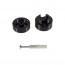 Kabelgeleider Wand Zwart Set van 2 - Product