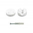 Kabelgeleider Wand Wit Set van 6 - Product