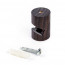 Kabelgeleider Wand Haak Hout Donker Set