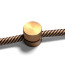 Kabelgeleider Wand Metaal Geborsteld Messing - Set van 2