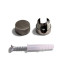 Kabelgeleider Wand Metaal Geborsteld Titanium - Set van 2
