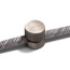 Kabelgeleider Wand Metaal Geborsteld Titanium - Set van 2