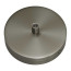 Plafondkap Geborsteld Titanium 1 Snoer met metalen trekontlaster
