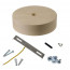 Plafondkap Hout 1 uitgang XL Snoer Set