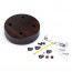 Plafondkap Hout Donker 4 uitgangen Set