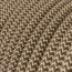 Zebra Linnen - Bruin Strijkijzersnoer - detail van het zebra patroon