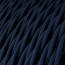 Donker Blauw Gevlochten Strijkijzersnoer Detail