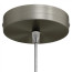 Plafondkap Geborsteld Titanium 1 uitgang