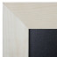 Detail hoek Krijtbord Hout Blank 70x90cm