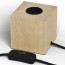 Calex Lamphouder Hout met snoer en schakelaar E27