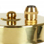 Plafondkap Axton Messing 2 snoeren trekontlaster