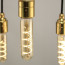 Vintlux E27 dimbare LED filamentlamp 4W T30 265lm 2200K - Karu Tube 130 mm Gold - sfeerbeeld