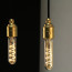 Vintlux E27 dimbare LED filamentlamp 4W T30 265lm 2200K - Karu Tube 130 mm Gold - sfeerbeeld