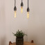Vintlux E27 dimbare LED filamentlamp 4W T30 265lm 2200K - Karu Tube 130 mm Gold - sfeerbeeld
