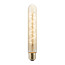 Vintlux E27 dimbare LED filamentlamp 4W T30 265lm 2200K - Karu Tube 185 mm Gold